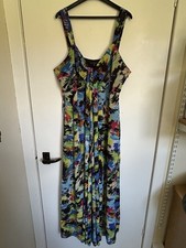David Emanuel Holiday Long evening dress size 18 Multicoloured