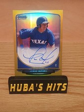 2013 BOWMAN CHROME TRUE GOLD REFRACTOR AUTO /50 JORGE ALFARO ROYALS AUTO ROOKIE