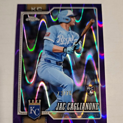 Topps Chrome 2026 Jac Caglianone Rookie #131 Royals Baseball Serial # 13/75