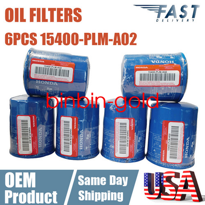 #ad 6Pcs Honda Genuine Oil Filters With Drain Plug Washer 15400 PLM A02 New Sealed $32.18