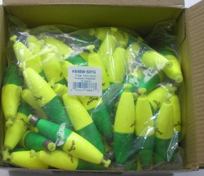 Betts B4BW-50YG 3'' Weighted Snapon Foam FloGlo Float Bag of 50