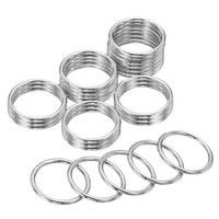 "20 StüCk Metall-O-Ringe, 30 Mm / 1,2\" O-Ring-Schnalle Aus Zinklegierung, Silber"