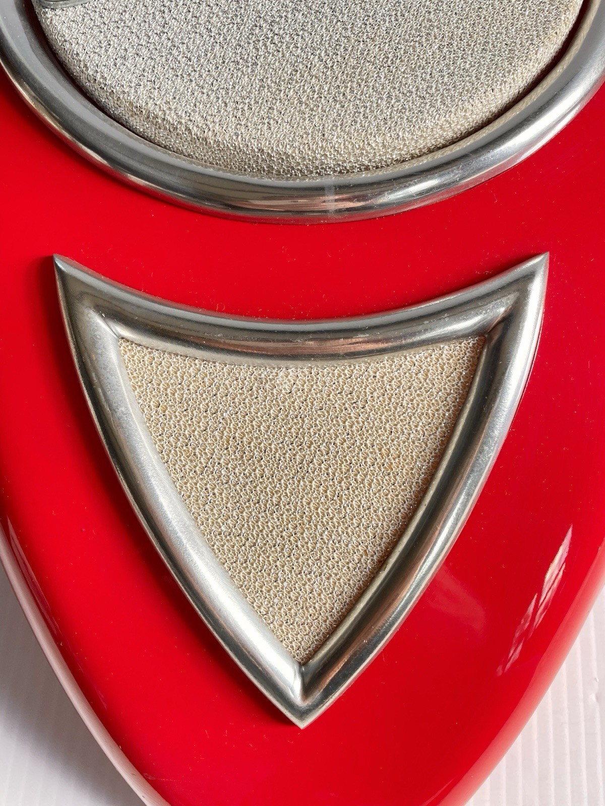 Pair Of DB Products Seeburg Jukebox Teardrop Red Wall Speakers Untested