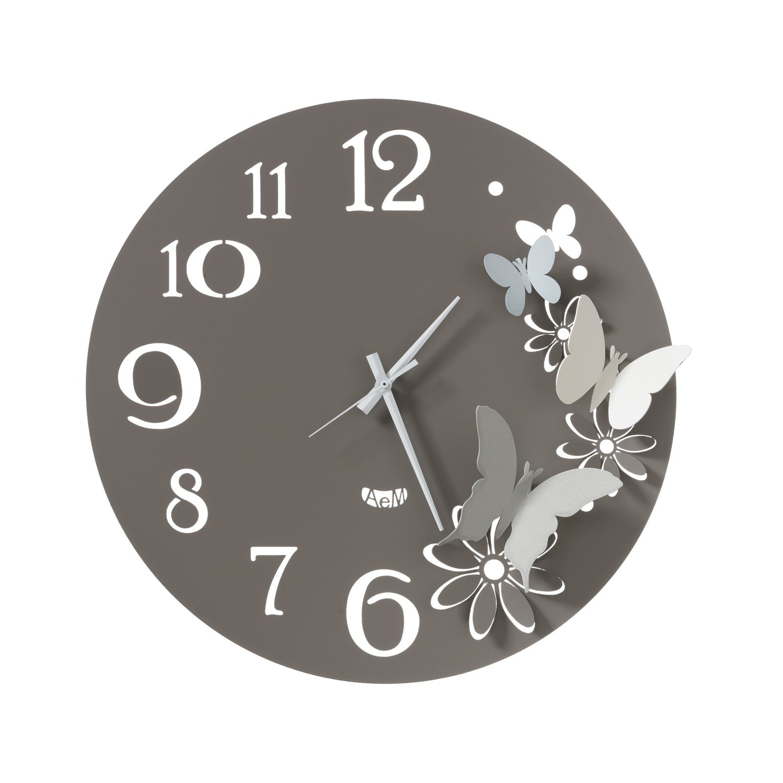 Arti & Mestieri - Orologio Da Parete Particolare Butterfly Flowers Piccolo color