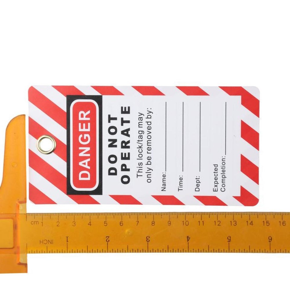 Red Lockout Tagout Tags Compliance Safety Tags Equipment Repair | eBay ...