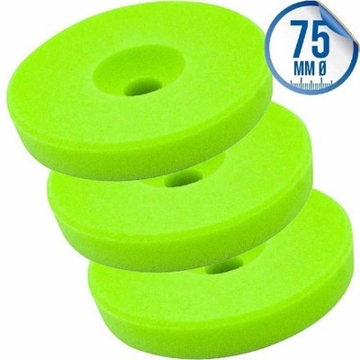 Liquid Elements Polierschwamm Centriforce V2 Soft Cut grün 75mm 3 Stück