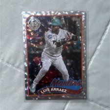 Topps Foilboard Parallel Luis Arraez #89B-20 Miami Marlins MLB Baseball
