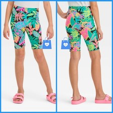 XS 4 5 - Girls Bike Shorts - Cat Jack - Multi Floral