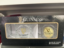 Guinness Set of 2 20 oz Tankard Breweriana Be...