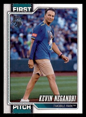 Kevin Negandhi 2026 Topps First Pitch #FP-4 Seattle Mariners
