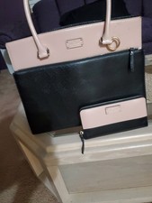 Kate Spade New York Pink Leather Zipper Large Tote Handbag Office/ Laptop Bag