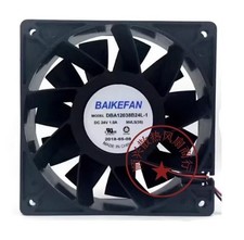 DBA12038B24L-1 DC24V 1.0A 2-Wire Dual Ball Inverter Cooling Fan