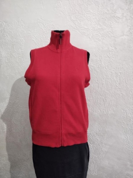 Women Ralph Lauren Vest Red Fleece 36 / S / 44