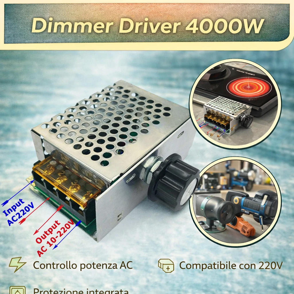 Regolatore Di Velocità PWM Per Motori DC 6-60V 30A Con Display Digitale E Manopola 0-100% Per Nastri Trasportatori E Ventilatori Industriali - 2