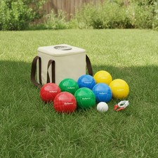 Durable 90mm Bocce Ball Set - 8 Resin Balls with Carry Case for Outdoor Fun