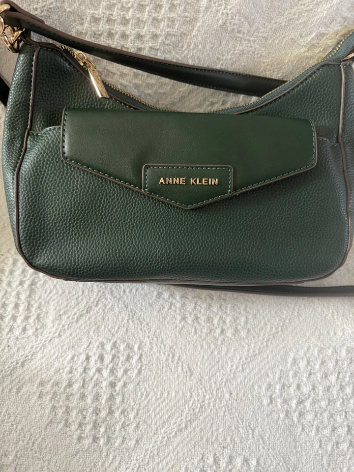 Anne Klein 2 适用于 1 挎包带可拆卸袋,马鞍/鞍/绿色 — 第 2/4 张图片