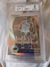 2021 Panini Silver Prizm DP #1 Cade Cunningham RC Rookie BGS 8 NM-MT