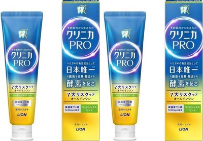 Lion Clinica PRO Toothpaste 95g x2 (6.7 oz Total) Rich Citrus Mint