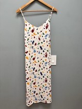 Reformation Rare Nella Midi Dress in Painted Lady Paint Splatter 0