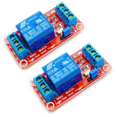 2pcs 12V 1 Kanal Relaismodul Relaisschalter mit Optokoppler Isolation