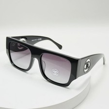 NEW   CHANEL CH5549 Polarized Sunglasses Black Frame Purple Gradient Lens 54mm