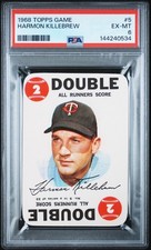 1968 Topps Game #5 Harmon Killebrew Minnesota Twins  HOF Graded PSA 6!!!!!!!