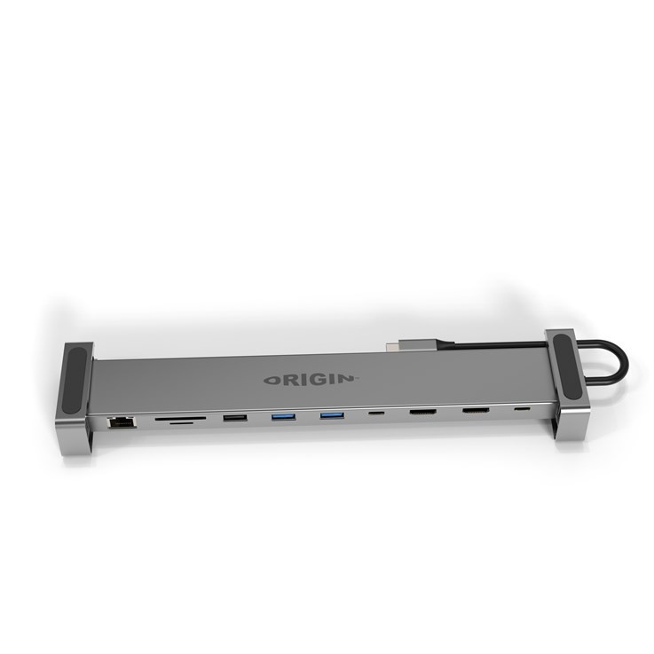 Origin Storage Travel Dock USB-C 4K 10in1 with Dual HDMI and 100w EU AC Adapter