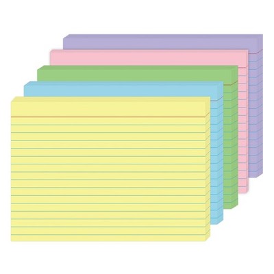 MEIOPUOYEAM 5x7 Colored Note Cards - 50 Pcs Large Inch, - 50 Pack