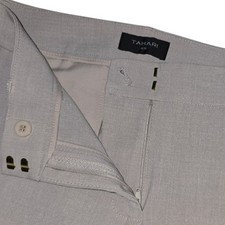 Tahari ASL Womens Taupe Beige Straight Leg Dress Pants RAM700 Size 2
