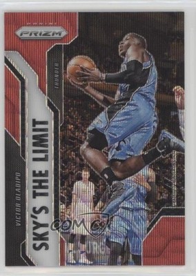 2016-17 Panini Prizm Sky's the Limit Ruby Wave Prizm Victor Oladipo #17 4v2