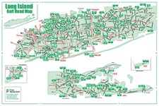Golf Road Map - New York City / Long Island Golf Map - Golf Travel Map