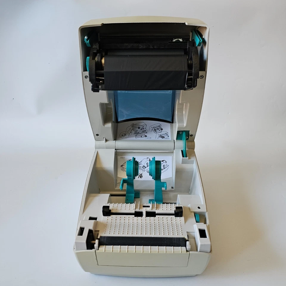 Zebra TLP2844 Direct Thermal Label Printer Ribbon PSU USB 250 4x6" Labels 65 - Image 3 of 4