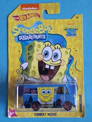 Combat Medic 🔥 1:64 Hot wheels Nickelodeon Spongebob bob l'éponge 1/6 en2 - Photo 1/3