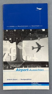 Frankfurt Main Flughafen Reiseführer Deutschland Terminalpläne Einkaufs Informationsbroschüre
