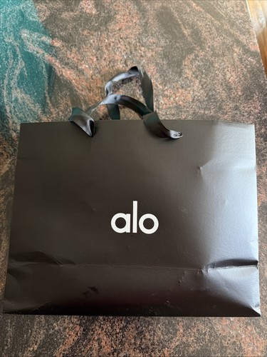 ALO Yoga 1 Gift Bag  Medium Black Packaging Shopping Bag. Used.