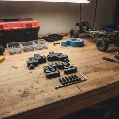 Versatile Adjustable Shock Bracket - Perfect Fit for Axial RC Crawler Models
