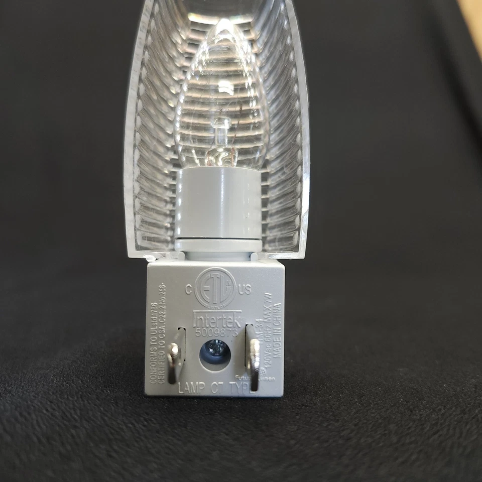 Paquete de 4 luces nocturnas facetadas clásicas Amertac transparentes al anochecer/apagado al amanecer B71055 nuevas Foto 4 de 4