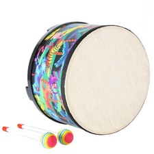 Floor Tom Drum for Kids 10 inch Percussion Instrument Music Drum with 2 Malle...