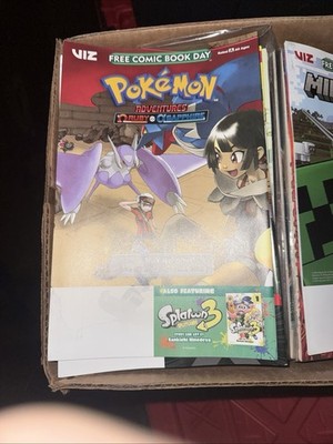 POKEMON RUBY ALPHA SAPPHIRE & SPLATTOON free comic book day FCBD 2024 NEW unread