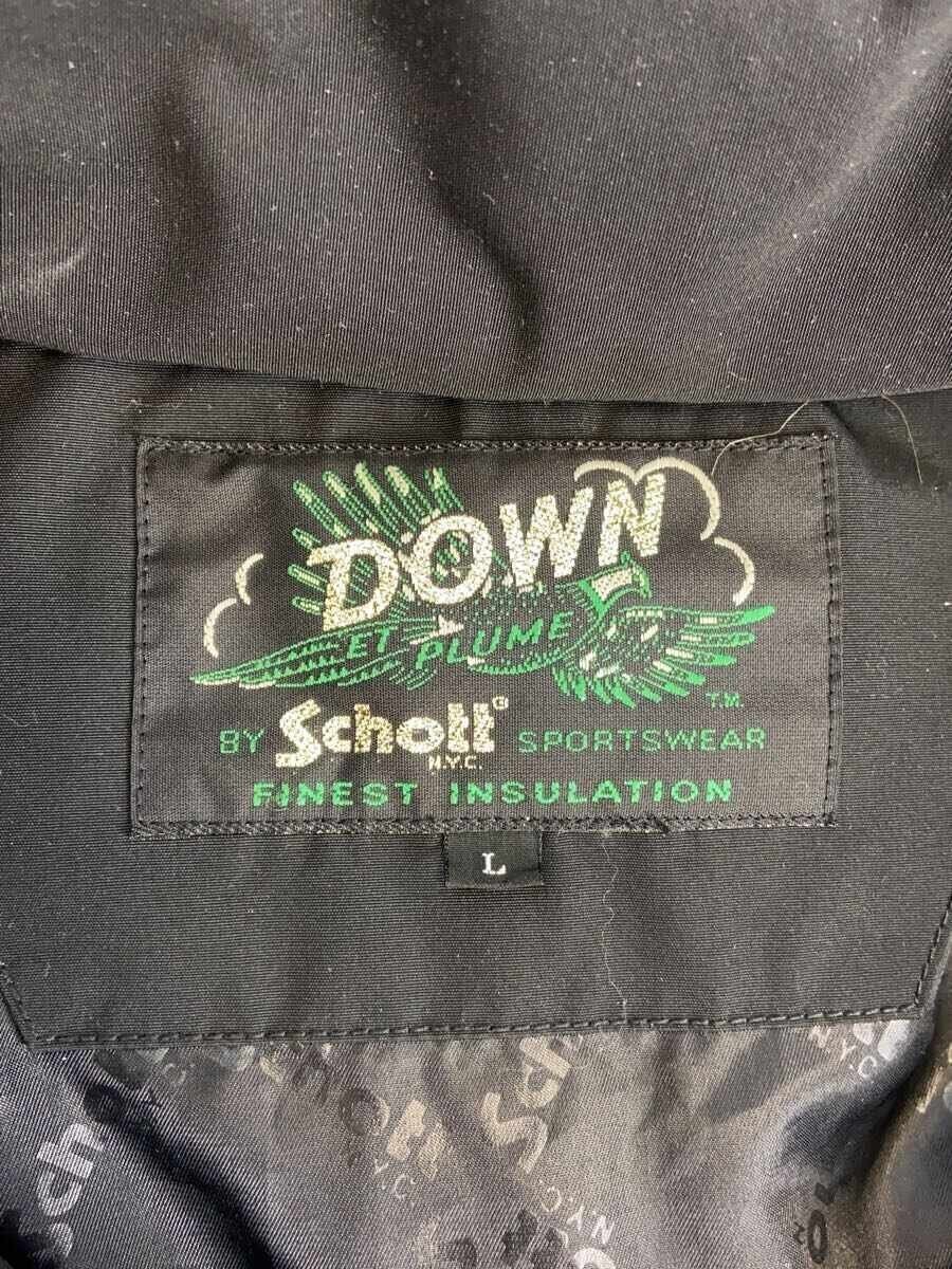 Schott Down Jacket L Polyester BLK 3122069 - image 3
