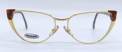 Vintage Brille Missoni M183 Cat Eye Brillengestell Damen Eyeglasses Frame 80s