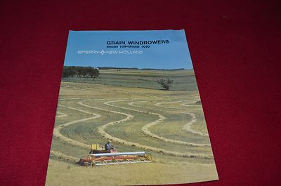 New Holland 1090 109 Grain Windrowers Dealer/'s Brochure LCOH