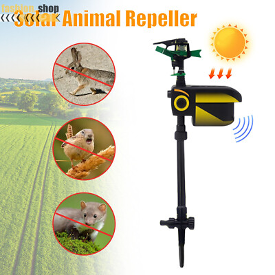Animal Repellent Sprinkler Solar Scarecrow Motion Activated Water Sprinkler New