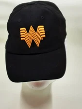 OSFA Whataburger Employee Baseball Cap Black Orange WWW Hoop/loop One Size