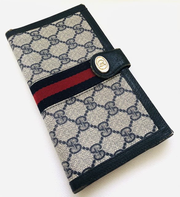 Vintage Authentic Gucci Womens Wallet Checkbook Holder Accessory