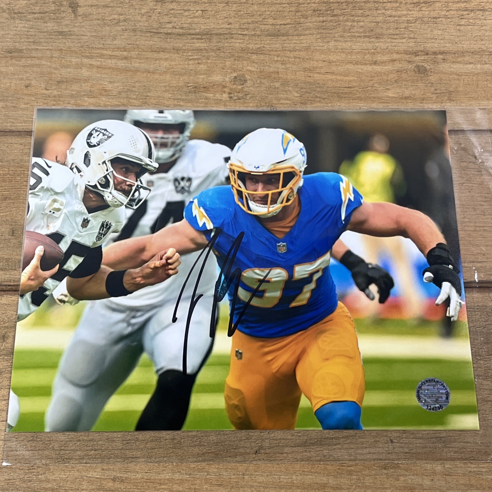 Joey Bosa Autographed Signed Los Angeles Chargers Photo 8x10 w/ COA 
