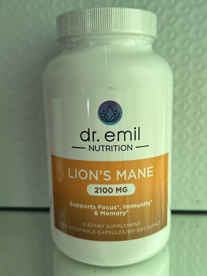 DR EMIL NUTRITION Organic Lions Mane 2100mg Smart Shrooms - 90 Capsules