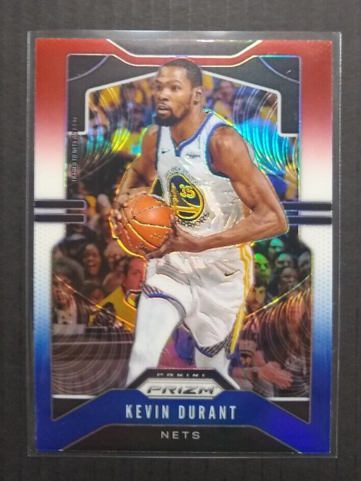 2019-20 Prizm Kevin Durant Red White Blue Prizm #210 Nets