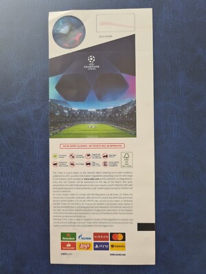 RARE TICKET 2020/2021 CHAMPIONS LEAGUE FINAL MANCHESTER CITY