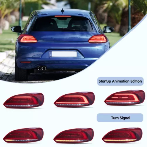 Par de luces de freno LED completas para VW Scirocco MK3 generación 2009-2014 - Imagen 5 de 11